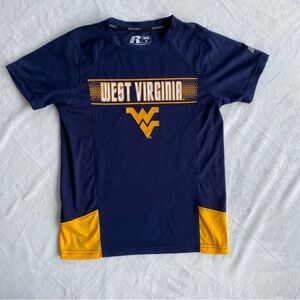 Russell Boys West Virginia Navy and Gold T-Shirt